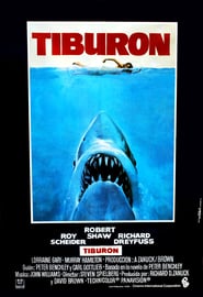 Poster for the movie "Tiburón"